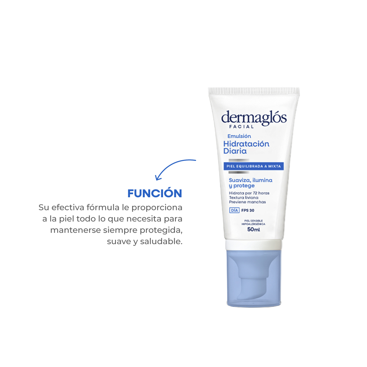 Emulsión Dermaglos Hidratación Diaria X 50 Ml - Imagen 5