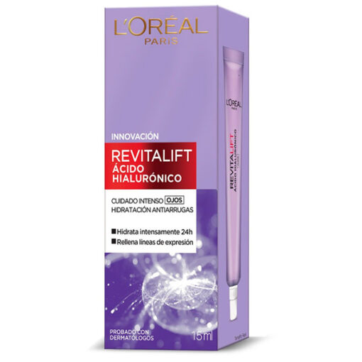 Contorno de ojos L'Oréal Revitalift Ácido Hialurónico X 15 Ml
