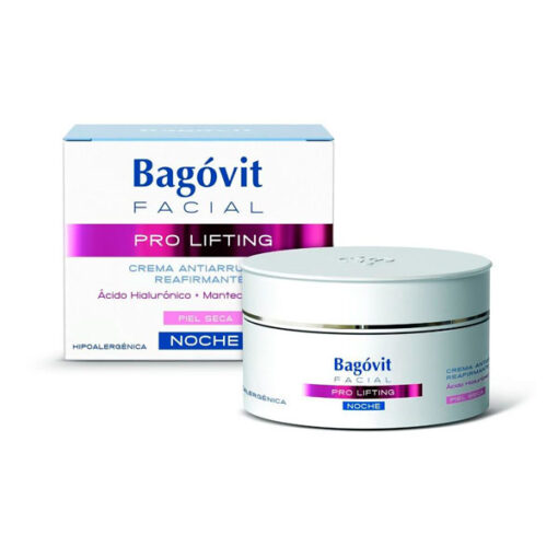 Crema antiarrugas reafirmante Bagóvit Pro Lifting Noche Piel Seca X 50 Gr