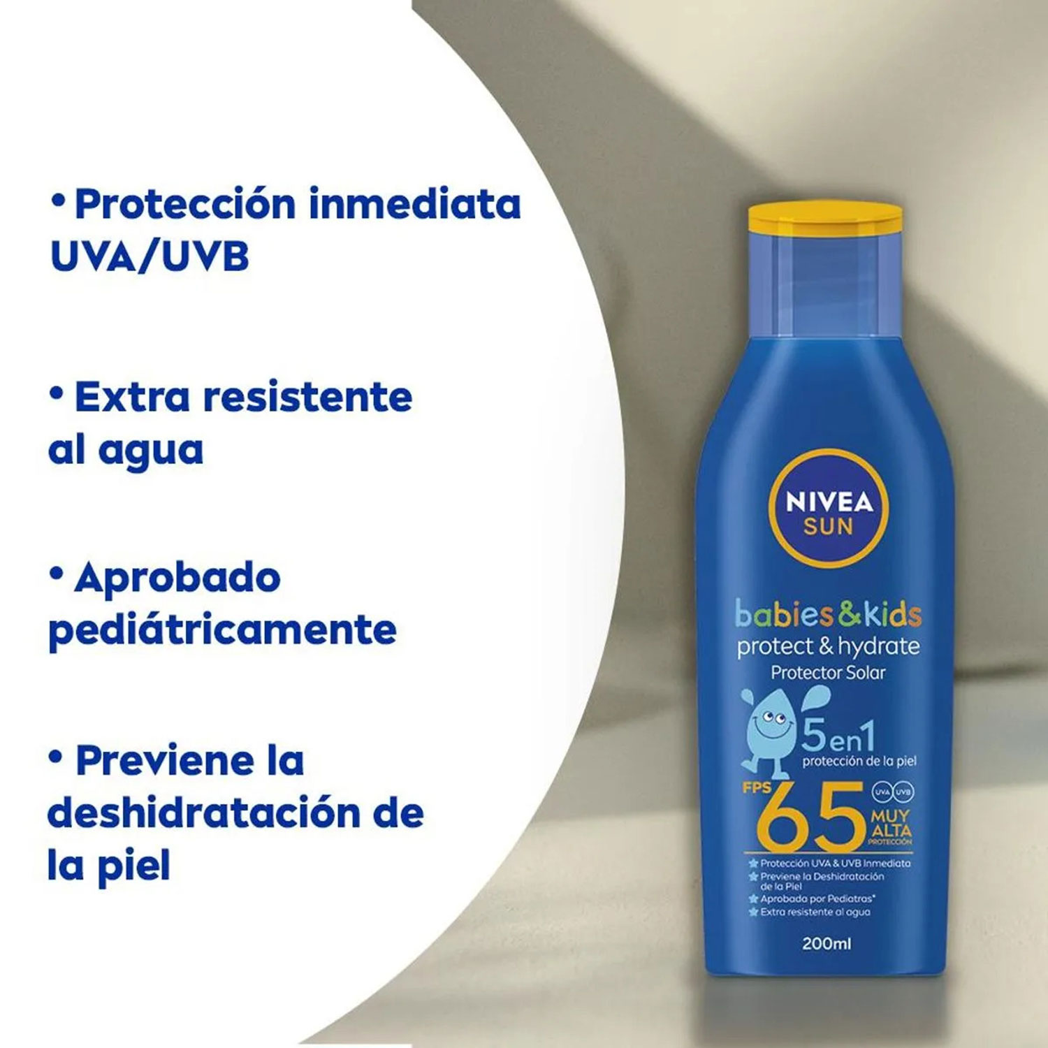 Protector solar Nivea Kids Protect & Hydrate FPS 65 X 200 Ml - Imagen 3