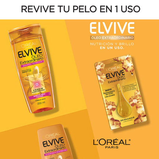Aceite capilar Elvive Óleo Extraordinario X 100 Ml - Imagen 5