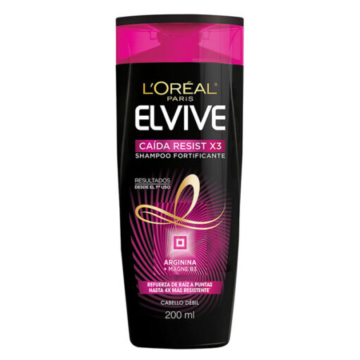 Shampoo Elvive Caída Resist X3 Fortificante X 200 Ml - Imagen 2