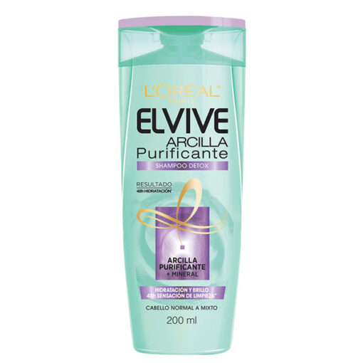 Shampoo Elvive Arcilla Purificante Detox X 200 Ml - Imagen 2