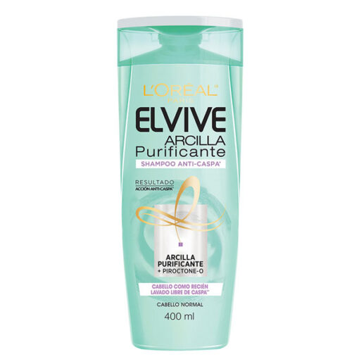 Shampoo Elvive Arcilla Purificante Anti-Caspa X 400 Ml - Imagen 2