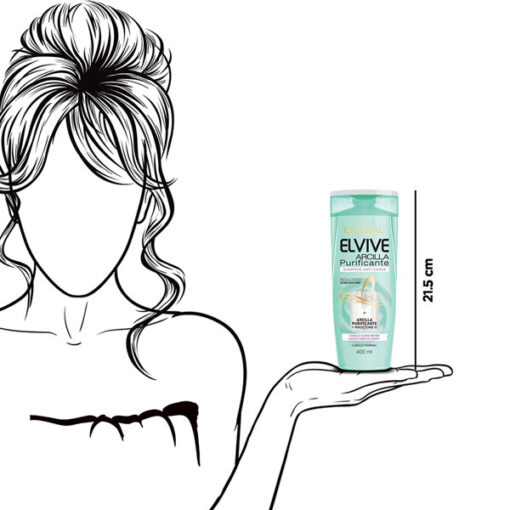 Shampoo Elvive Arcilla Purificante Anti-Caspa X 400 Ml - Imagen 3
