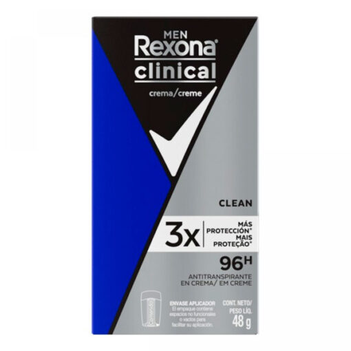 Desodorante en crema Rexona Clinical Clean X 48 Gr - Imagen 2
