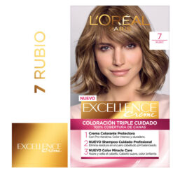 Tintura Permanente en Kit Excellence 7 Rubio