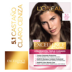 Tintura Permanente en Kit Excellence 5.1 Castaño Claro Ceniza