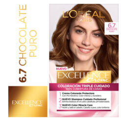 Tintura Permanente en Kit Excellence 6.7 Chocolate Puro