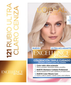 Tintura Permanente en Kit Excellence 121 Rubio Ultra Claro Ceniza