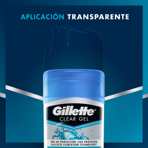 Antitranspirante en gel Gillette  Clear Gel Cool Wave X 45 Gr - Imagen 5