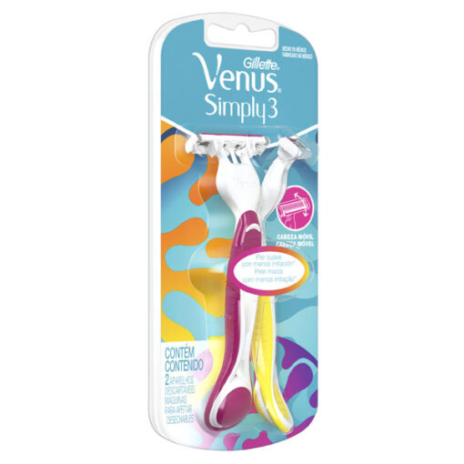 Máquina para afeitar Descartable Gillette Venus Simply3 X 2 U - Imagen 3