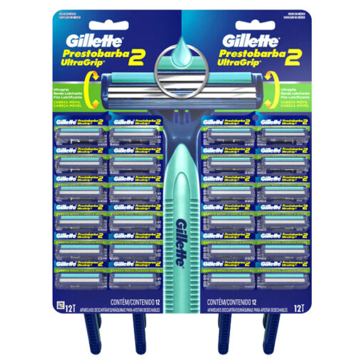 Máquina para afeitar Descartable Gillette Prestobarba2 Ultragrip X 24 U - Imagen 2