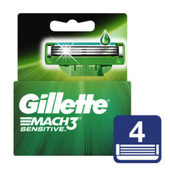 Repuesto Máquina de Afeitar Gillette Mach3 Sensitive X 4 U
