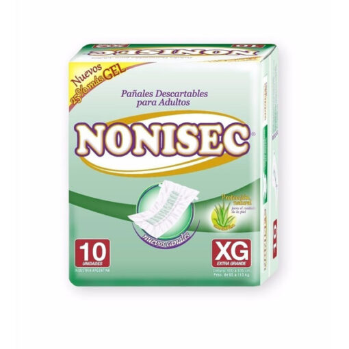 Pañales para adultos Nonisec Extra Grande X 10 U