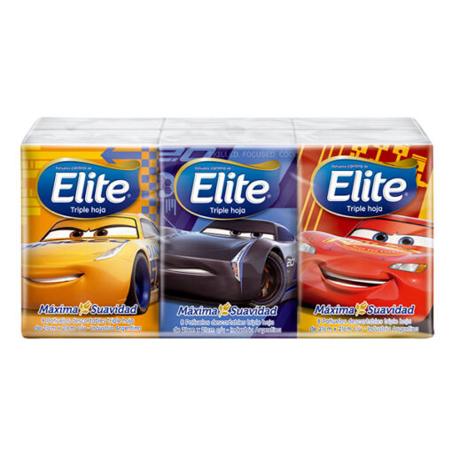 Pañuelos descartables Elite Triple Hoja Disney X 6 x 8 U