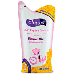 Jabon Liquido Algabo Repuesto Flower Mix X 300 Ml