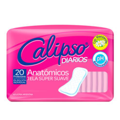 Protectores Diarios Calipso Anatomicos Con Manzanilla X 20u