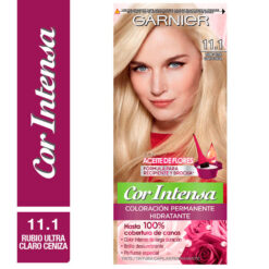 Tintura Permanente en Kit Nutrisse Cor Intensa 11,1 Rubio Ultra Claro Ceniza