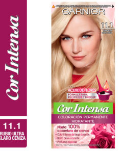 Tintura Permanente en Kit Nutrisse Cor Intensa 11,1 Rubio Ultra Claro Ceniza