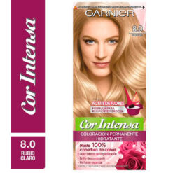 Tintura Permanente en Kit Nutrisse Cor Intensa 8,0 Rubio Claro