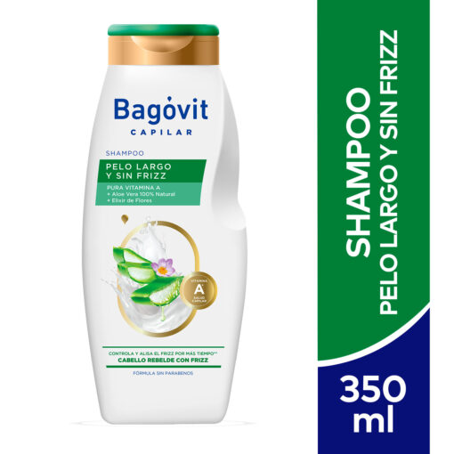 Shampoo Bagóvit Pelo Largo Sin Frizz X 350 Ml - Imagen 2