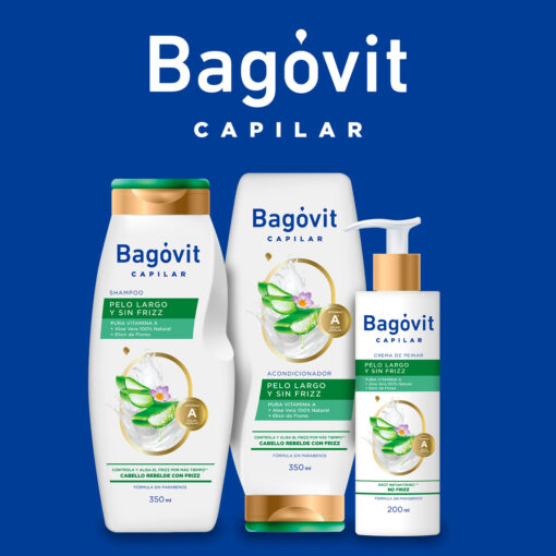 Shampoo Bagóvit Pelo Largo Sin Frizz X 350 Ml - Imagen 7