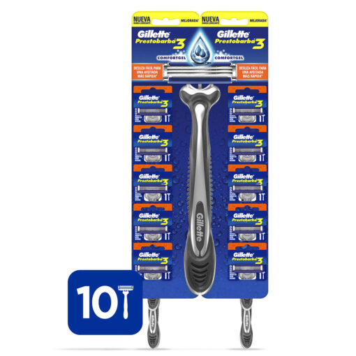 Máquina de Afeitar Gillette Prestobarba  X 10 U - Imagen 2