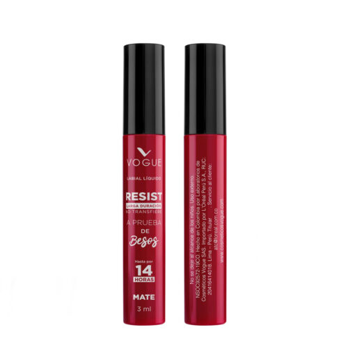 Labial Liquido Vogue Resist Apasionada X 3 Ml - Imagen 3