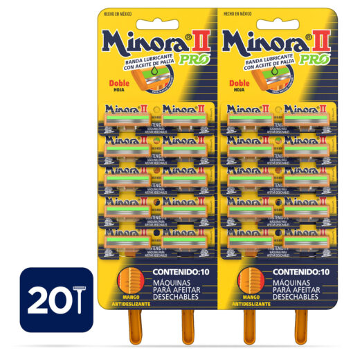 Máquina de Afeitar Minora Pro  X 20 U - Imagen 2
