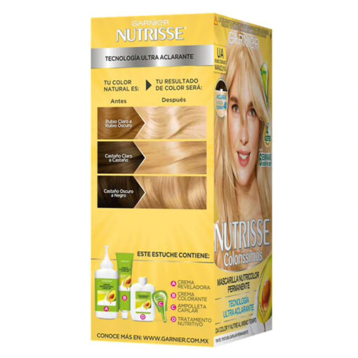 Tintura Permanente en Kit Nutrisse Colorissimos 10.13 - Imagen 2
