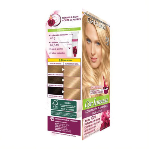 Tintura Permanente en Kit Nutrisse Cor Intensa 9.0 - Imagen 2