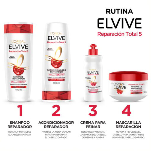 Shampoo Elvive Óleo Extraordinario Rizos Definidos X 200 Ml - Imagen 3
