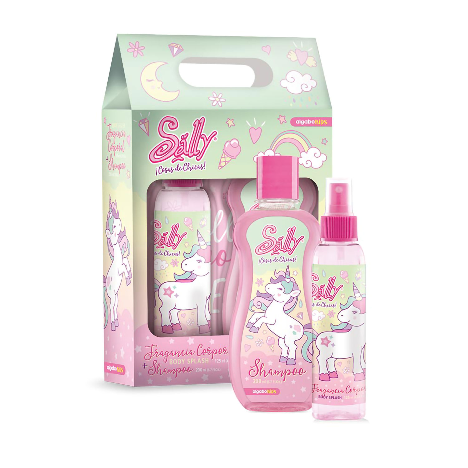Set Valija Colonia + Shampoo Algabo Kids Sally X 200 Ml
