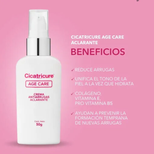 Crema Facial Cicatricure Age Care AntiArrugas Aclarante X 50 Gr - Imagen 3