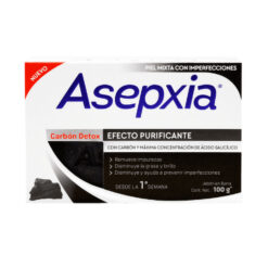 Jabón Asepxia Carbón Detox Purificante X 100 Gr
