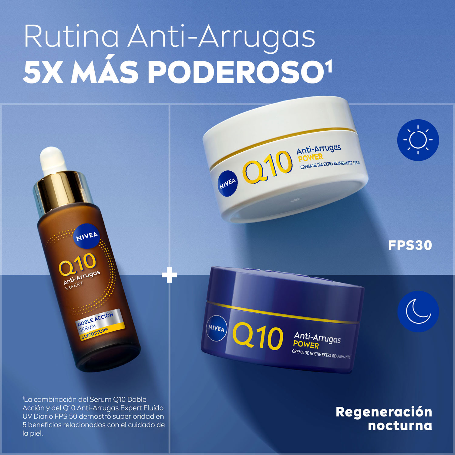 Crema Facial de Día Q10 Anti-edad Nivea Q10 X 50 Ml - Imagen 3