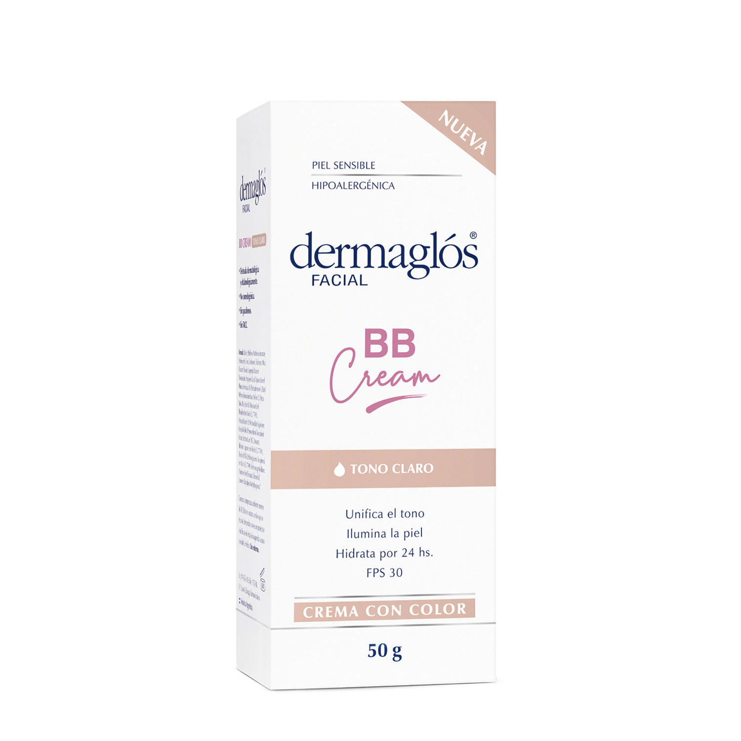 BB Cream Crema con color Dermaglós Claro X 50 Gr - Imagen 3