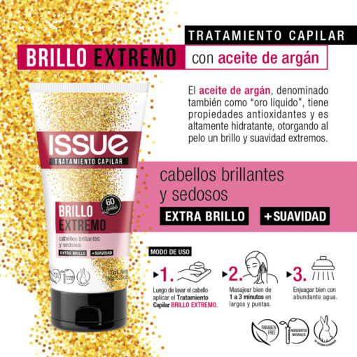 Máscara Capilar Issue Brillo Extremo X 150 Gr - Imagen 3