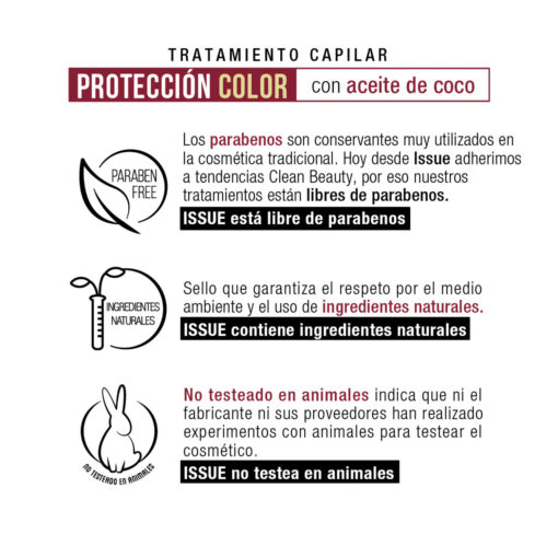 Máscara Capilar Issue Protección Color  X 160 Gr - Imagen 4