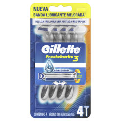 Máquina para afeitar Descartable Gillette Prestobarba 3 X 4 U