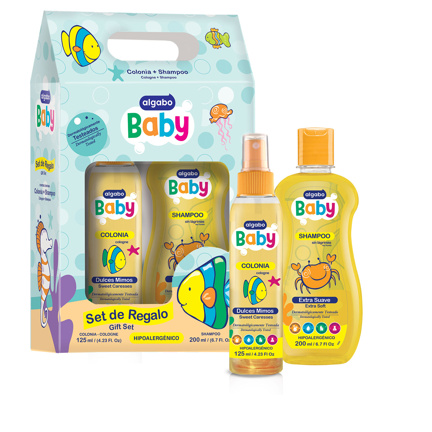 Set Colonia + Shampoo Algabo Baby X 1 U