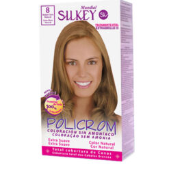 Tintura Permanente en Kit Silkey Policrom sin Amoníaco 8