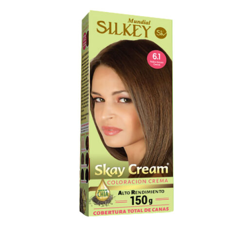 Tintura Permanente en Kit Silkey Skay Cream 6,1