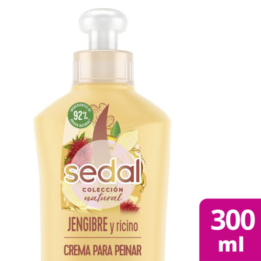 Crema para Peinar Sedal Jengibre y Ricino X 300 Ml - Imagen 3
