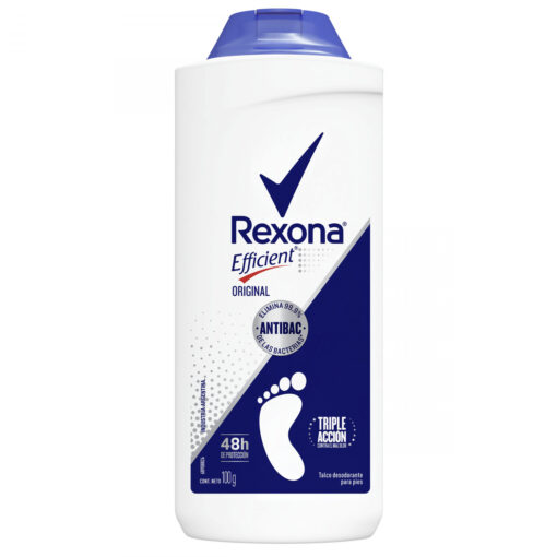 Talco Desodorante para Pies Rexona Efficient Original X 100 Gr