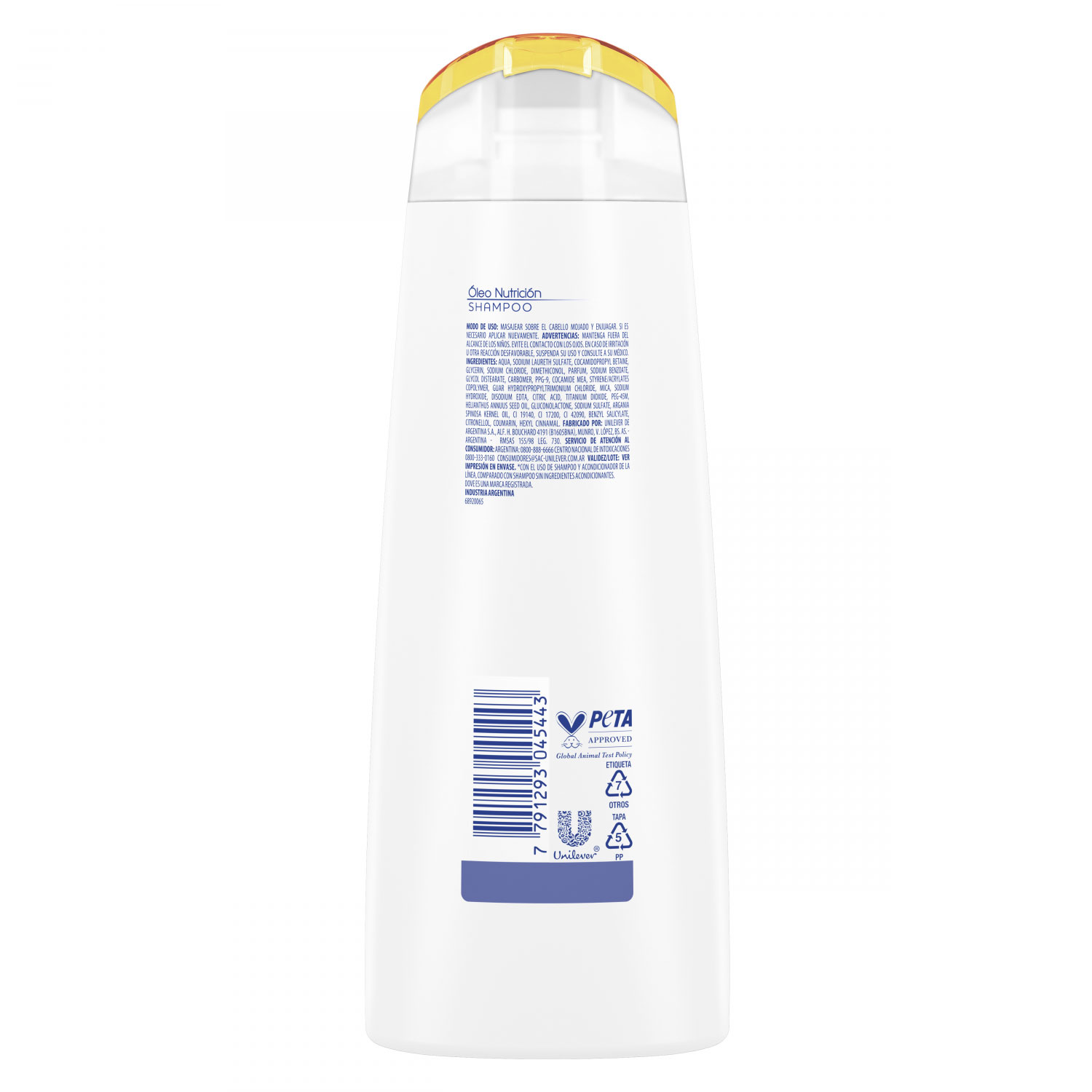 Shampoo Dove Óleo Nutrición X 200 Ml - Imagen 2
