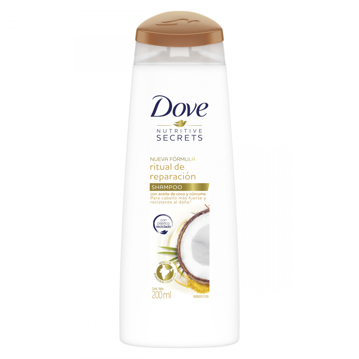 Shampoo Dove Nutrive Secret Ritual de Reparación X 200 Ml