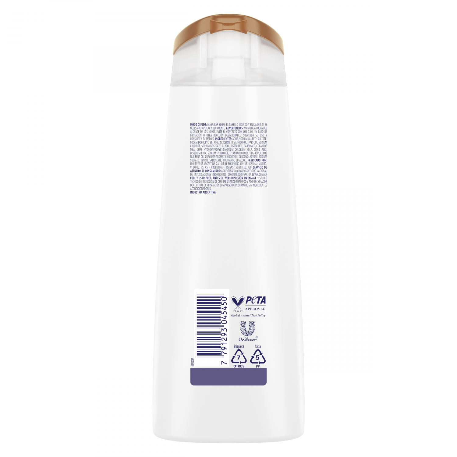 Shampoo Dove Nutrive Secret Ritual de Reparación X 200 Ml - Imagen 2