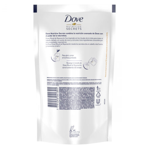 Acondicionador Doy Pack Dove Nutrive Secret Ritual de Reparación X 180 Ml - Imagen 2